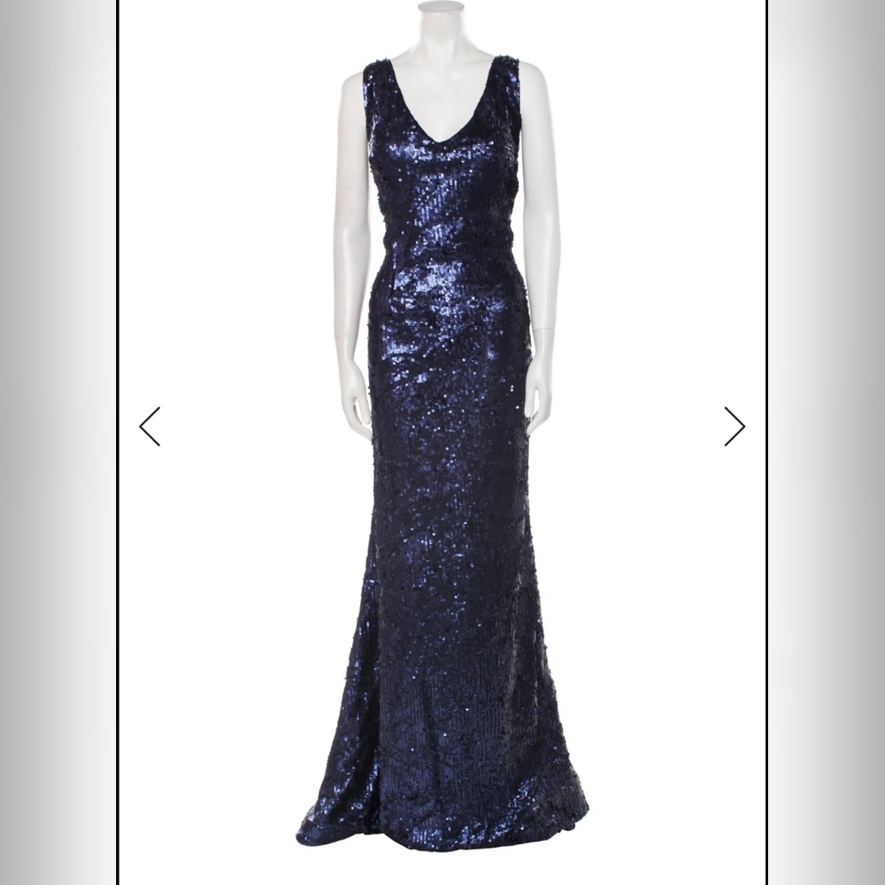 Rene Ruiz Long Blue Evening Gown - Picture 4 of 5